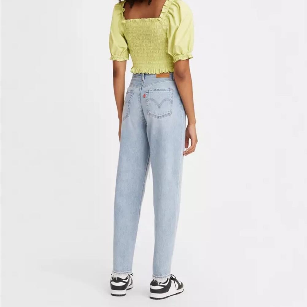 Levi's Premium High Loose Taper Jeans 29 Here To Stay Distressed Light Wash - Picture 7 of 14
